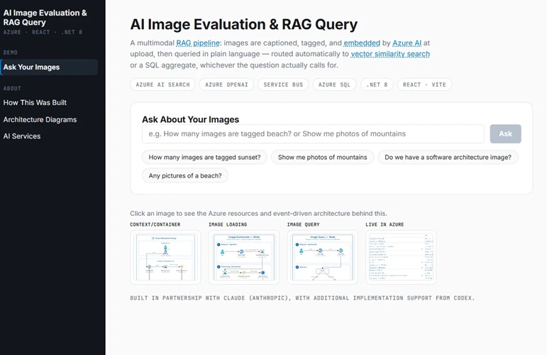 AI Image Evaluation & RAG Query